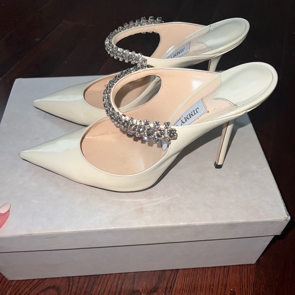 SOLD Jimmy Choo Bing 100 Mule Patent Leather